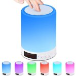 Lampe haut - parleur bluetoothlampe de table de chevet avec capteur de lumière tactile de nuit avec radio ... Lampe haut - parleur bluetoothlampe de table de chevet avec capteur de lumière tactile de nuit avec radio ...