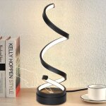 Lampe à poser homefire led touch dimmable - fer et aluminium - noir - 13 x 13 x 40 cm - avec design en ... Lampe à poser homefire led touch dimmable - fer et aluminium - noir - 13 x 13 x 40 cm - avec design en ...