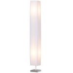 Homcom - lampadaire - mtal - 14x14x120cm - blanc