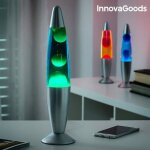 Lampe � lave magma avec ampoule aux couleurs chaudes - liquide decoration originale couleur - rouge pas ...