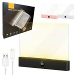 Lampe de lecture lampes plates pour livres � lire au lit la nuit rechargeable minuteur �cran daffichage ...