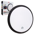 Lampe led avec capteur de mouvement - maclean - mce525 b - 10 w - 1000 lm - ip65