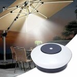 Lampe led pour parasol - virex� - 10 modes d�clairage - 12 000 lux - bluetooth 30 pieds - installation ...