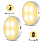 Lampe dtecteur de mouvement - daffodil - lec022 - led rechargeable - aimante - lot de 2