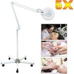 Lampe loupe led 5 x avec support et roues pour cosm�tiques broderie travaux manuels couture travaux manuels ...
