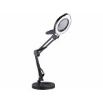 Lampe loupe led grossissement x10 led cct avec pince et socle