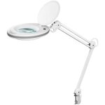 Lampe loupe  led avec pince 8 w 650 lm lentille en verre de 127 mm grossissement 175 fois 3 dioptries ...