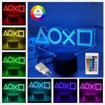 Lampe a poser - manette de jeu motif lampe de nuit lampe playstation led de chevet télécommande touchez ... Lampe a poser - manette de jeu motif lampe de nuit lampe playstation led de chevet télécommande touchez ...