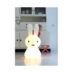 Lampe lapin � poser au sol g�ante miffy - blanc - 80 cm