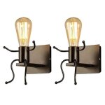 Lampe murale2 packr�tro industriel lampe muralee27m�talpour bar chambre � coucher cuisine restaurant ...