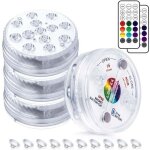 Lampe piscine lumi�res led submersible �clairage submersible multi - couleur avec t�l�commande �clairage ...