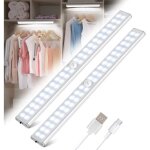 Lampe de placard - led - rechargeable usb - dtecteur de mouvement - aimante - 4 modes d?clairage