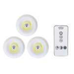 Lampe de placard - led - 3 pack - sans fil - tactile - télécommande Lampe de placard - led - 3 pack - sans fil - tactile - télécommande