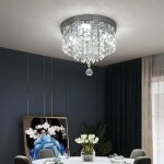 Lampe de plafond int�rieure moderne k9 chandelier � led en cristal all�e de chambre lumineuse pendant ...
