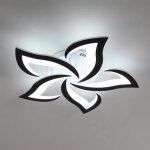Lampe plafonnier led moderne 60w design cr�atif en forme de p�tales blanc / noir lumi�re blanche 6500k ...