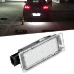Lampe de plaque dimmatriculation de la voiture led 2pcs pour renault / twingo / clio / megane / lagane ...