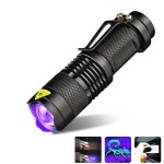 Lampe de poche uv - non spcifi - 365nm - alliage daluminium - porte 8m - compacte et lgre