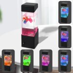 Lampe de poisson led aquarium pr�cieuse veilleuse simul� bulle de poisson lampe de table pour la maison ...
