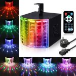 Projecteur disco - zgeer - lampe de sc�ne led 18w - 4 modes lumi�re rgb - �lectrique - soir�e f�te d�cor ...