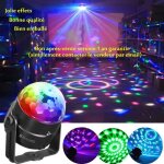 Lampe de sc�ne rgb 5w 220v commande sonore jeux de lumi�re disco projecteur effet spot dj �clairage ampoule ...