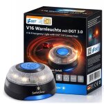 Lampe de s�curit� v16 dgt 3. 0 avec sim ? feu d?urgence pour voiture et moto ? idiada pc21020060