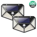 Lampe solaire2 pack lampe solaire exterieur 100 led de éclairage détecteur de mouvement lumière murale ... Lampe solaire2 pack lampe solaire exterieur 100 led de éclairage détecteur de mouvement lumière murale ...