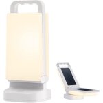 Lampe solaire camping rechargeable lanterne camping r�glable luminosit� portable batterie externe de ...