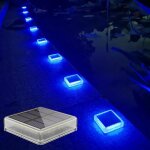 Lampe solaire ext�rieur 4 pack 30lm lampe solaire au sol ip68 etanche lumi�re solaire jardin auto on ...
