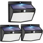 Lampe solaire ext�rieur d�tecteur de mouvement lot de 3 lumi�re solaires ext�rieur �tanche sans fil 3 ...