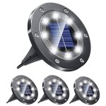 Lampe solaire extrieur - kenlumo - spot encastrable - 8 leds - blanc froid - tanche ip65