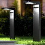 Lampe solaire ext�rieur - spot solaire - lot de 2 - �tanche - 30 led - �clairage au sol