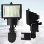 Lampe solaire infrarouge dtecteur de mouvement 100 led hek pour jardin et couloir