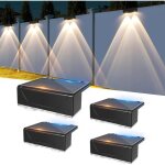 Lampes solaires pour lext�rieur 4 lampes solaires pour jardin ext�rieur appliques murales solaires � ...