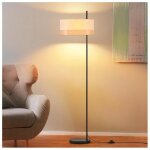 Lampe sur pied vintage homefire avec abat - jour en tissu lampe de lecture rustique e27