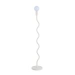 Lampe sur pied wama en m�tal blanc