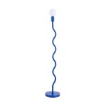 Lampe sur pied wama en m�tal bleu