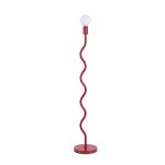 Lampe sur pied wama en m�tal rouge