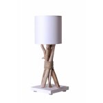 Lampe de table artisanale en bois flott� naturel - personnalisable - fabriqu�e � la main en france - ...