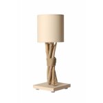 Lampe de table artisanale en bois flott naturel - personnalisable - fabrique  la main en france - ...