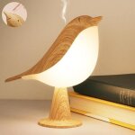 Lampe de table - marque - lampe a poser - lampe de chevet tactile - rechargeable usb - led - oiseau