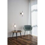 Lampe de table - faro barcelona - le vita - noir - cristal - led 7w