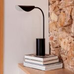 Lampe de table - faro - liggera - noir mat - acier - ip20 - g9