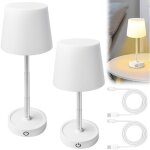 Lampe de table led rechargeable - sightmark - lot de 2 - t�lescopique r�glable - lumi�re jaune chaude ...