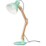 Lampe de table led tomons lampe de bureau salon design original lampe en bois architecte moderne rglable ...