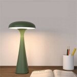 Cette lampe de table originale en forme de champignon m�duse vert peut servir de lampe de bar ou de restaurant ...