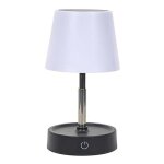 Lampe - home deco factory - lampe t�lescopique tactile rechargeable - blanche - h29. 5 x l10. 6 x p10. ...