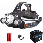 Lampe torche frontale - cree - 3x xm - l t6 - 6000lm - rechargeable - Étanche Lampe torche frontale - cree - 3x xm - l t6 - 6000lm - rechargeable - Étanche