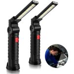 Lampe de travail cob baladeuse led ultra lumineuse - 5 modes lumire 6000k lanterne pour auto garage ...