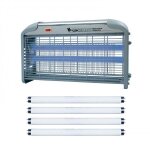 Pack electris destructeurs dinsectes electrique 30w anti - moustique + 4 tubes