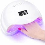 Lampe uv led pour ongles 48w - blanc s�choir � ongles - nail lamp pour tous les vernis gel hybride - ...